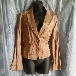 she said Metallic cropped jacket NWT
